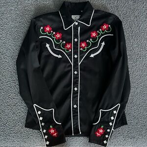 Vintage Panhandle Slim Western Shirt Pearl Snaps size Small